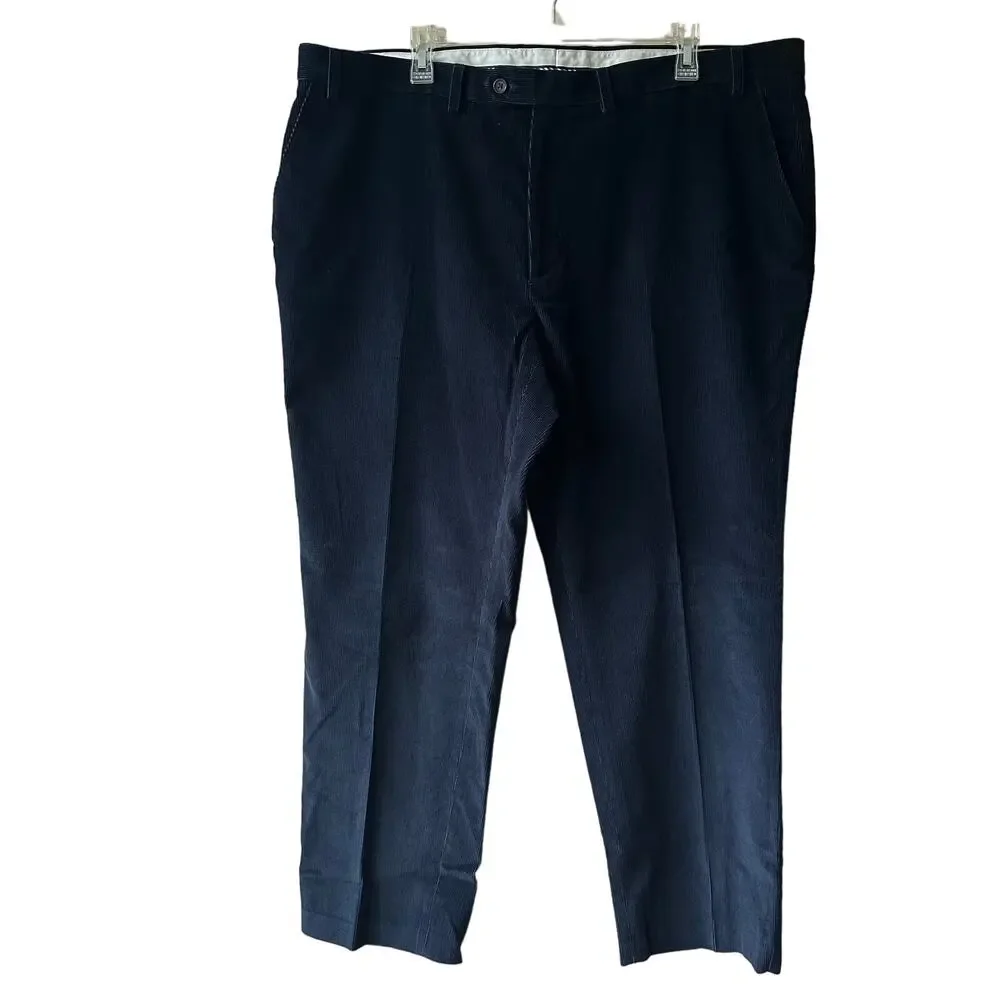 Lauren Ralph Lauren Corduroy Chino Pants Trousers Straight Navy Men's 42x30